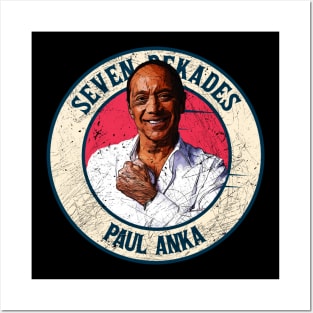 Retro Style Fan Art Design PAUL ANKA // SEVEN DEKADES Posters and Art